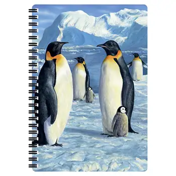 A pingvinek Spirál Journal Notebook Memo Jegyzettömb 120 Oldalas Napló Spirál Könyv a Fiúk Grils Tanulmány Megállapítja, Munka, Iskola Naplózó