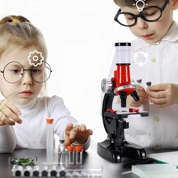 1200-Szor Mikroszkóp Játékok Általános Iskola Biológiai Tudományos Kísérlet Berendezések Gyerekek Oktatási Játékok Mikroszkóp Készlet