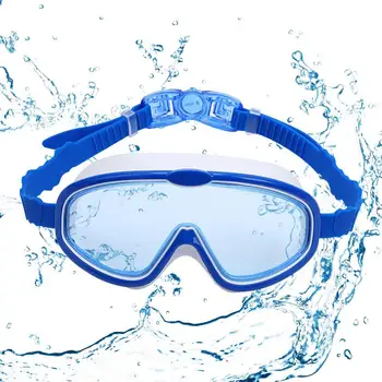 A gyerekek Úszni Védőszemüveg Anti-Köd Anti-UV Széles Kilátás Búvár Búvár-Maszk Szilikon Tömítés Snorkeling Felszerelés Fiúk Lányok Medence, Strand