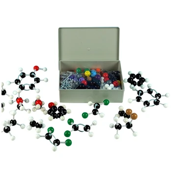 444 DB Molekuláris Modell Kit Szervetlen, Valamint Szerves Kémia PP Tudomány Atom Molekula Modellek Kódolás Atomok Gyerekeknek