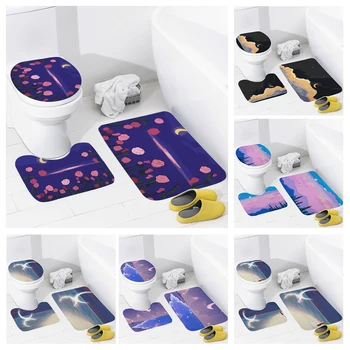otthon fürdőszoba szőnyegek Anime állat stílus Fürdő Láb szőnyeg modern fürdőszoba kiegészítők, Wc szőnyeg szőnyeg Fürdőkádban csúszásgátló szőnyeg