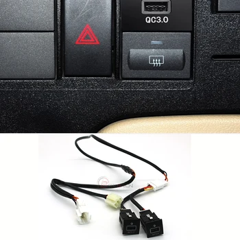 Öltönyt VW Golf 6 Autós Töltő Aljzat 12V/24V-os, Kettős USB Töltő Aljzat Adapter Kábel