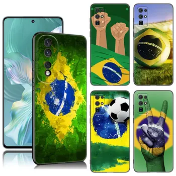 Brazília Brazil Zászló Telefon Esetében A Becsület Magic 4 20 50 70 Lite 60 SE 30 80 90 Pro Plus 20E 20i 30i 20-AS 30-AS Szilikon Borító