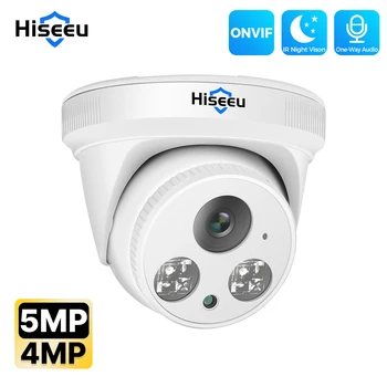 Hiseeu 3MP 5 MEGAPIXELES IP Kamera, Térfigyelő POE Audio Kupola 2.8 mm-es éjjellátó, Beltéri Haza CCTV Videós Biztonsági NVR ONVIF H. 265
