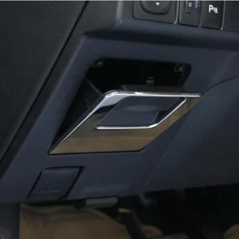 Rozsdamentes acél Toyota corolla 2014 2015 autós kiegészítők, Autó Első tároló Doboz panel keret fedezi berendezés
