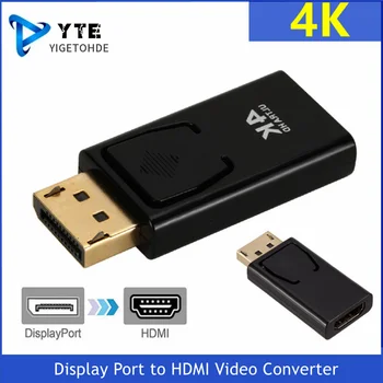 1080P Display Port DisplayPort HDMI-Kompatibilis Adaptert a 4K Férfi DP2HDMI Női Video Audio Átalakító PC, Laptop, Projektor