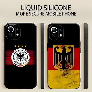 A német Nemzeti Lobogó Telefon Esetében A Xiaomi 11 12 11T 10 9 9T 9SE 11azt Lite Ultra Note10 Poco F3 F4 M4 M3 GT X4 Pro hátlap
