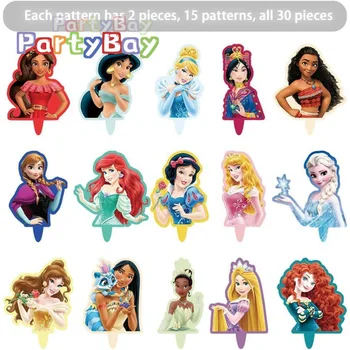 Disney Hercegnős Fél Torta Zászló Fogpiszkáló Kártya Desszertet Is, Dekoráció Kártya Lány Születésnapi Party Kellékek