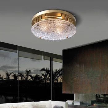 Amerikai fény luxus klasszikus réz mennyezeti lámpa, modern, új Kínai hálószoba vizsgálat egyszerű, elegáns retro mennyezeti lámpa
