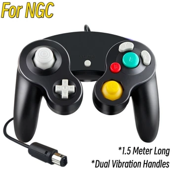 Vezetékes Gamepad Vezérlő NGC videojáték-konzol Joystick Kompatibilis A Wii-t A Gamecube a rezgő kezeli