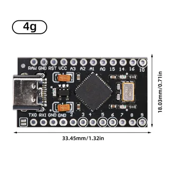 5V ATmega32U4 Chip Fejlesztési Tanács Modul C-Típusú USB Továbbfejlesztett Változata Mini Fejlesztési Modul 9-csatornák 10 bites ADC