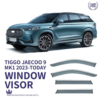 A Tiggo Jaecoo 9 2023+ Műanyag Ablak Napellenző Szellőző Árnyalatok Nap Eső Deflektor Őr Tiggo Jaecoo 9 2023+