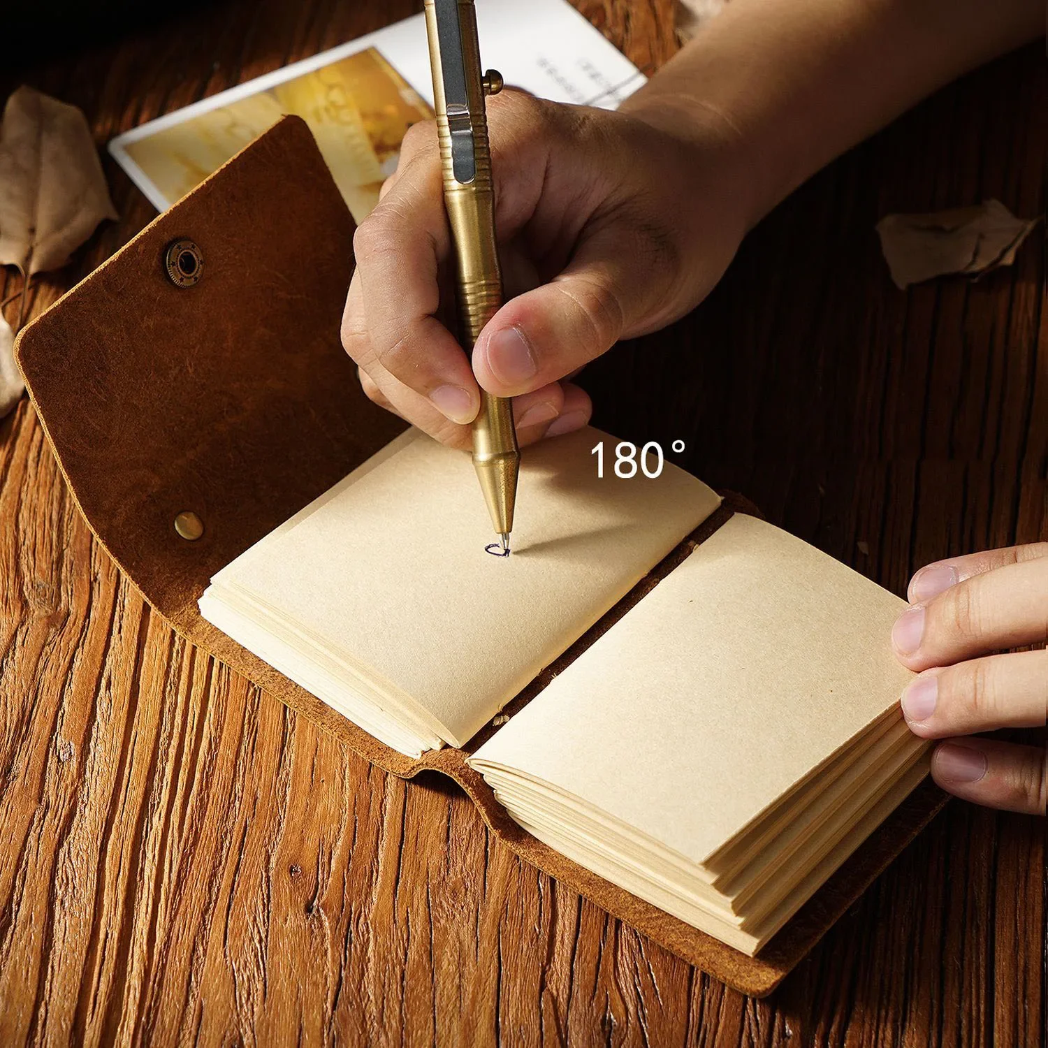 320 Oldal Hordozható Kézzel Készített Vázlatfüzet Marhabőr Fedezze Vintage Kis Notebook Kreatív Notebook Napló Ajándék1