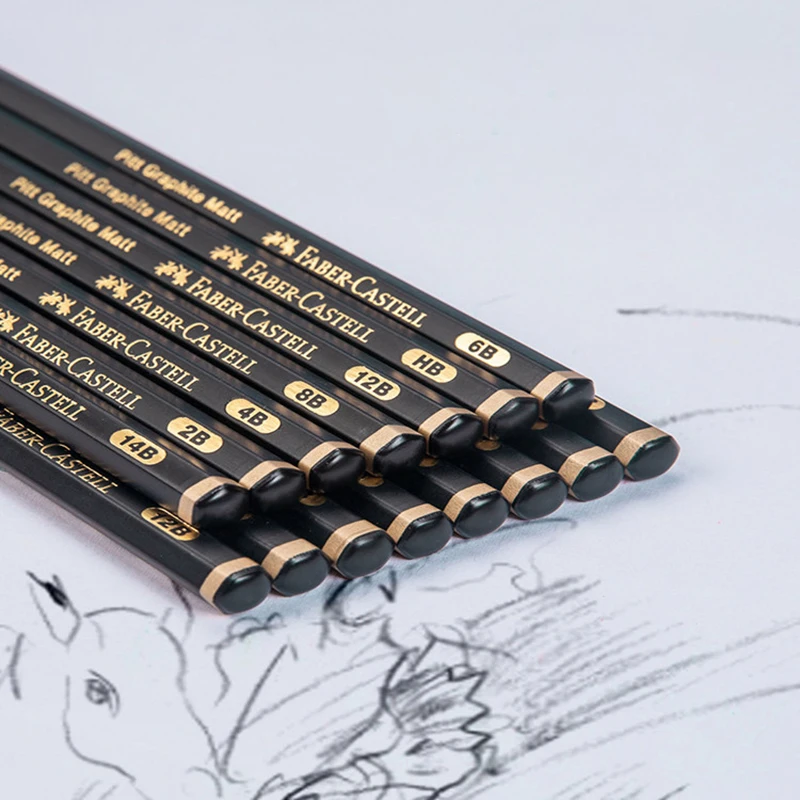 Faber-Castell Matt Vázlat Ceruza Festmény Művészet Grafit Ceruza Árnyékoló Írás Rajz Rajz, Design Művészeti Kellékek2