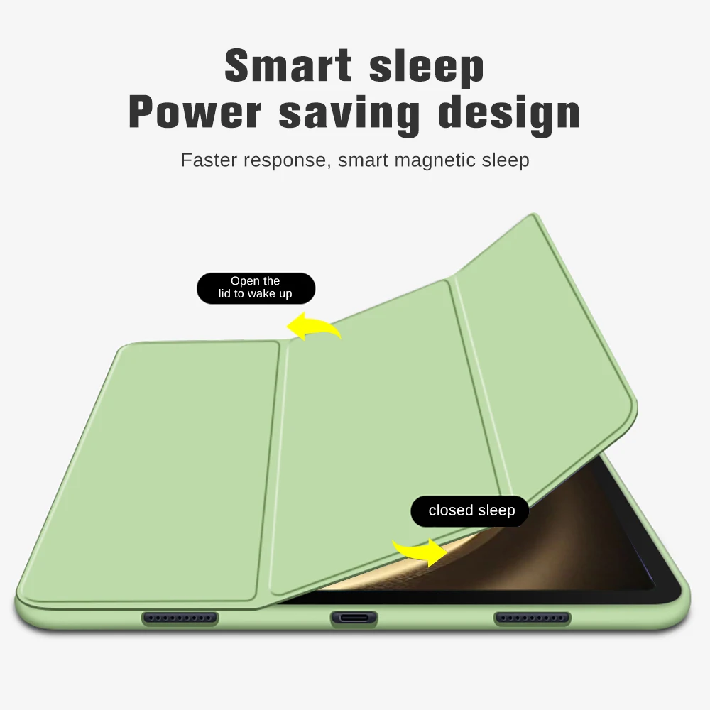 Samsung Galaxy Tab S9 FE Plusz Eset Smart Aludni Folyékony Szilikon Bőr Flip Cover TabS9FE S9FE+ 5G Mágneses Könyv-Állvány coque közelében2
