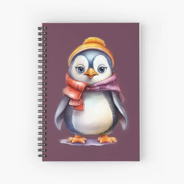 A pingvinek Spirál Journal Notebook Memo Jegyzettömb 120 Oldalas Napló Spirál Könyv a Fiúk Grils Tanulmány Megállapítja, Munka, Iskola Naplózó3