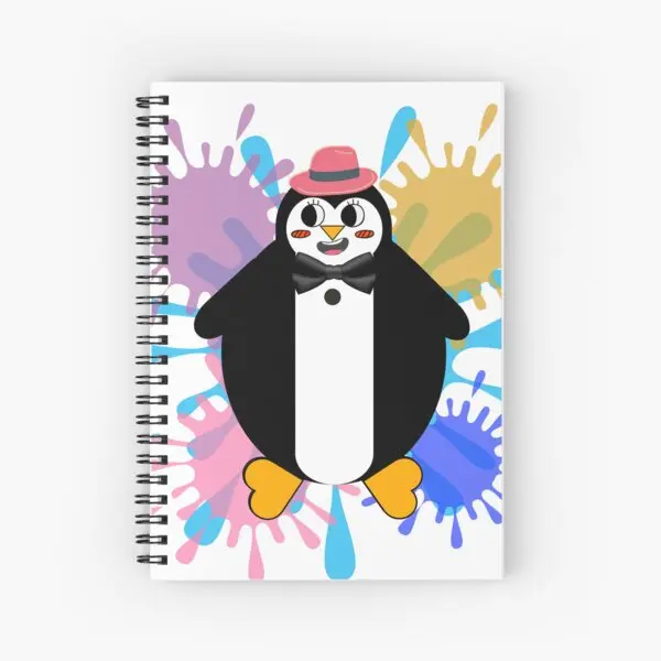A pingvinek Spirál Journal Notebook Memo Jegyzettömb 120 Oldalas Napló Spirál Könyv a Fiúk Grils Tanulmány Megállapítja, Munka, Iskola Naplózó4