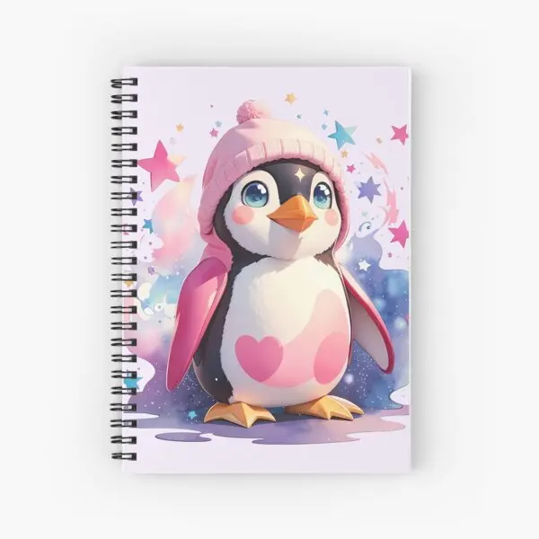 A pingvinek Spirál Journal Notebook Memo Jegyzettömb 120 Oldalas Napló Spirál Könyv a Fiúk Grils Tanulmány Megállapítja, Munka, Iskola Naplózó5